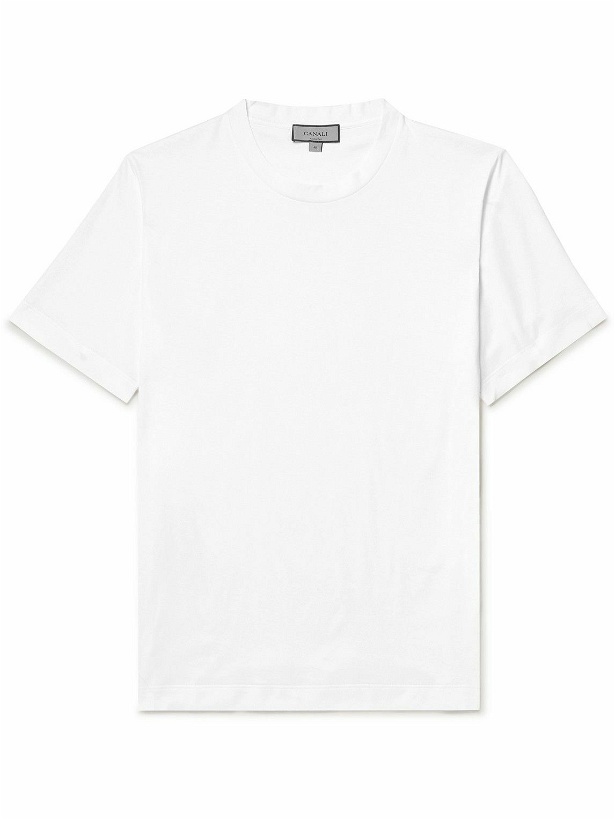 Photo: Canali - Cotton-Jersey T-Shirt - White