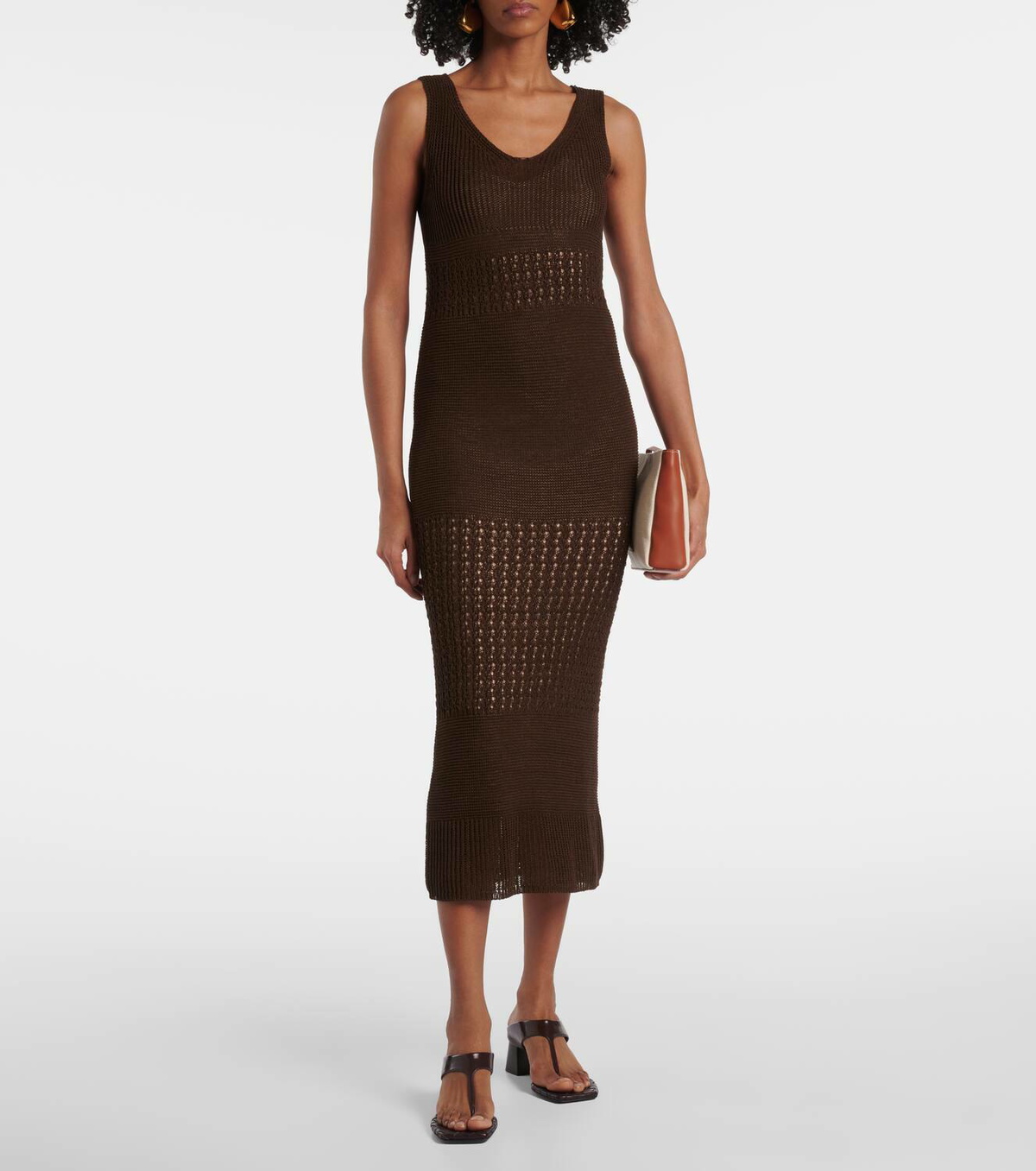 【Max Mara】Valois knitted コットンブレンド マキシ☆関税込 Max Mara Valois knitted cotton-blend maxi dress Max Mara