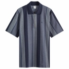 Polar Skate Co. Men's Herringbone Jacques Short Sleeve Polo in Blue