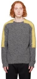 Jil Sander Gray Raglan Sweater