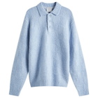 Percival Men's Shugart Knit Polo in Blue