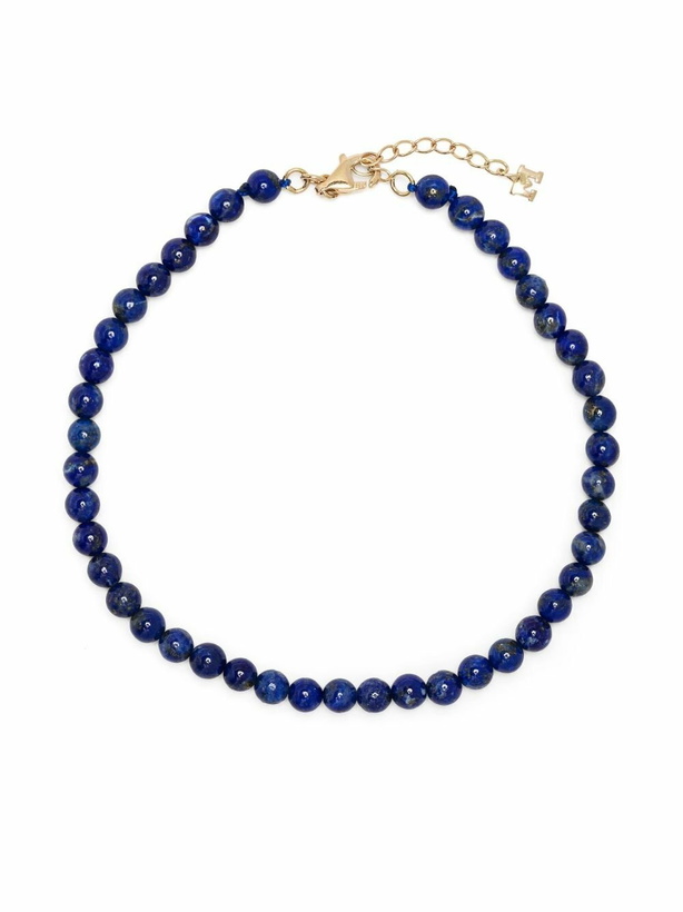 Photo: Mateo 14K Yellow Gold Lapis Beaded Bracelet