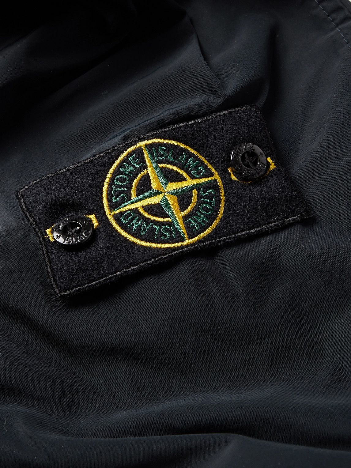 Stone Island - Logo-Appliquéd Micro Reps Shell Hooded Field Jacket ...