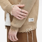 Maison Margiela Men's Twist Ring in Palladio Burattato