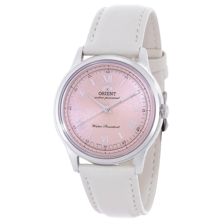 Photo: Orient Classic Solar-Powered Pale Pink Dial Watch RA-WK0005P10B