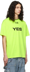 VTMNTS Yellow 'Yes No' T-Shirt