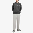 Sporty & Rich Men's NY Health Club Crew Sweat in Faded Black/White