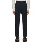 Ermenegildo Zegna Navy Wool Cinch Trousers