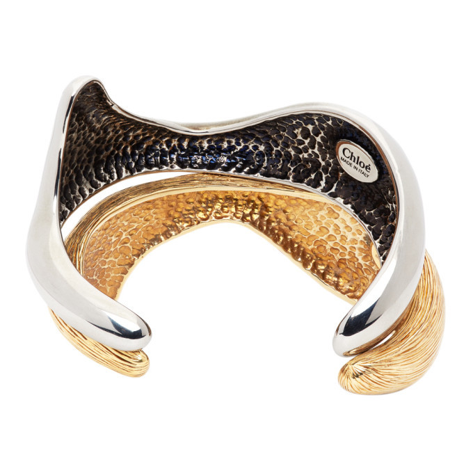 Chloe Gold and Silver Femininities Cuff Bracelet Set Chloe
