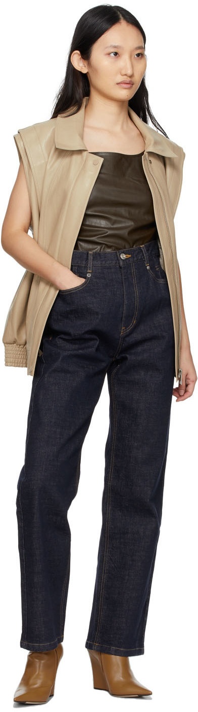DRAE Navy High-Rise Jeans