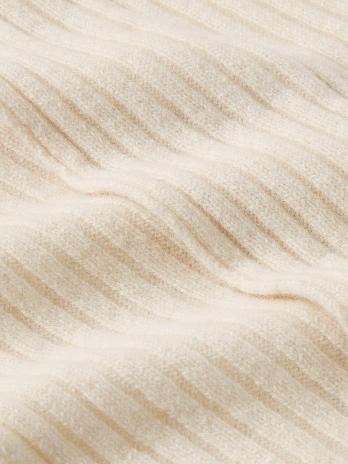 De Petrillo - Ribbed Merino Wool and Cashmere-Blend Scarf