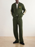 Aimé Leon Dore - Saint George Logo-Embroidered Striped Cotton Track Jacket - Green