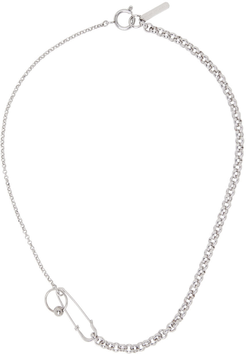 Justine Clenquet Silver Jeff Necklace