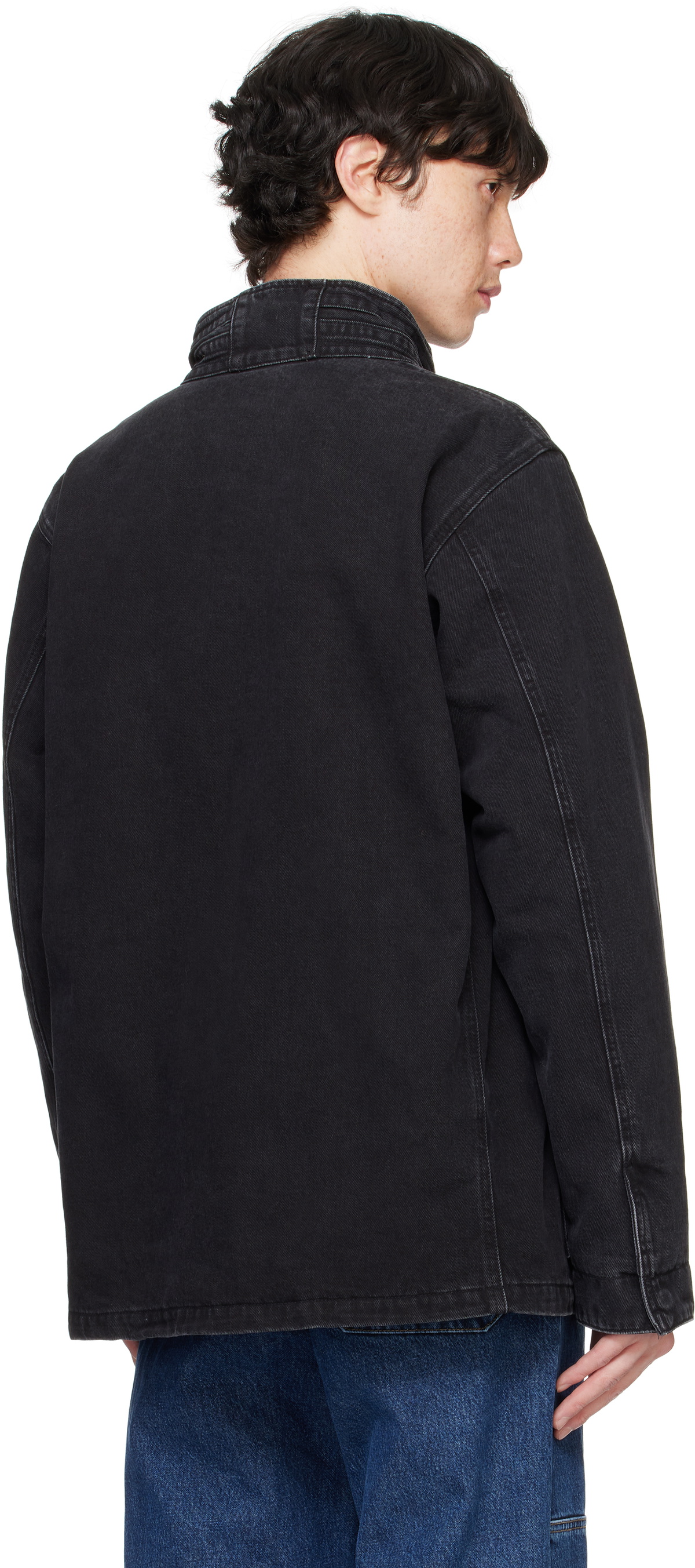 Sunflower Black Fatigue Denim Jacket Sunflower