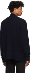 Schnayderman's Navy Fine Merino Wool Cardigan