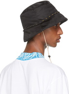 Fendi Black FF Fish-Eye Bucket Hat