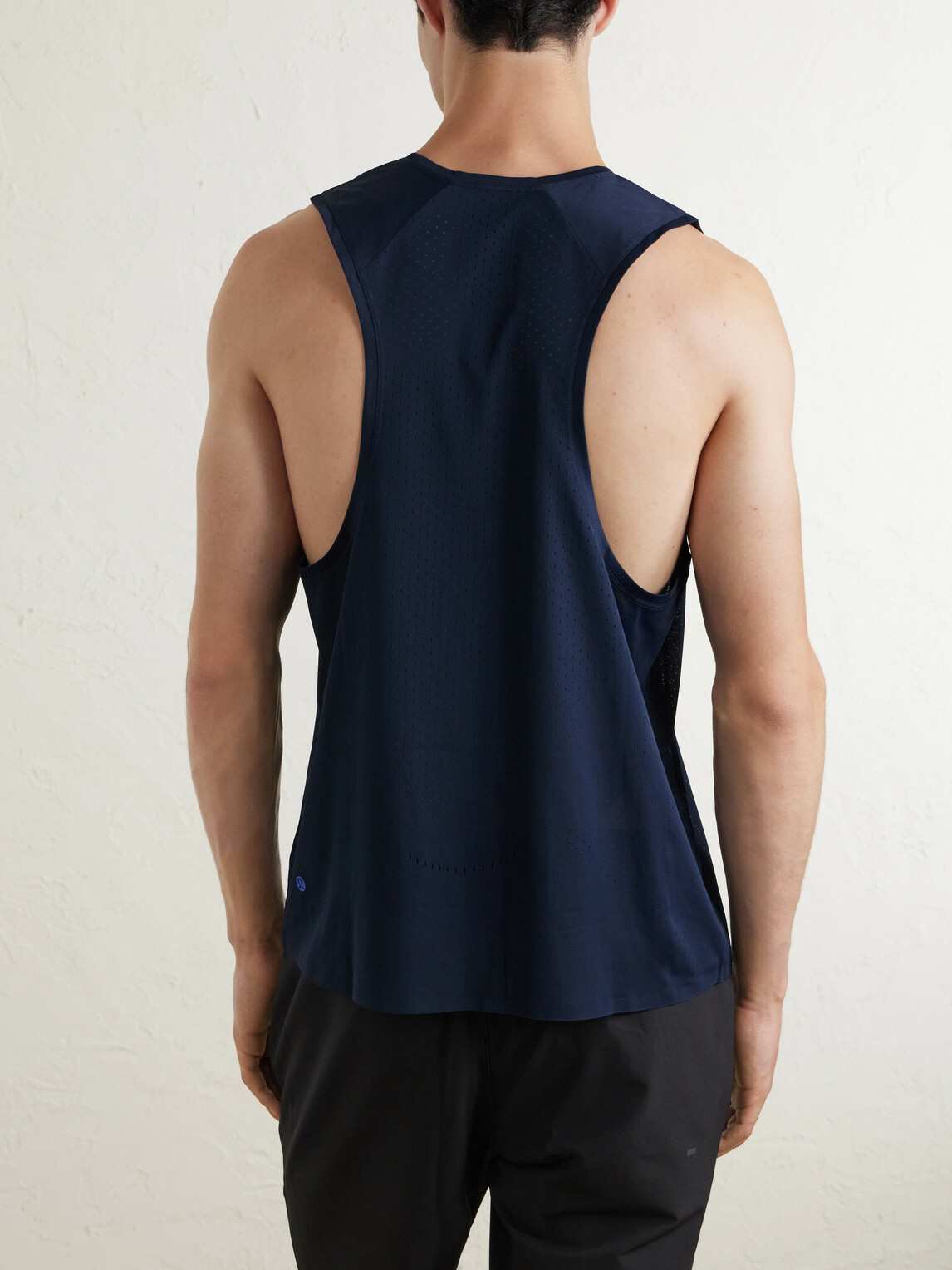 Lululemon - Logo-Print Mesh Running Top - Blue