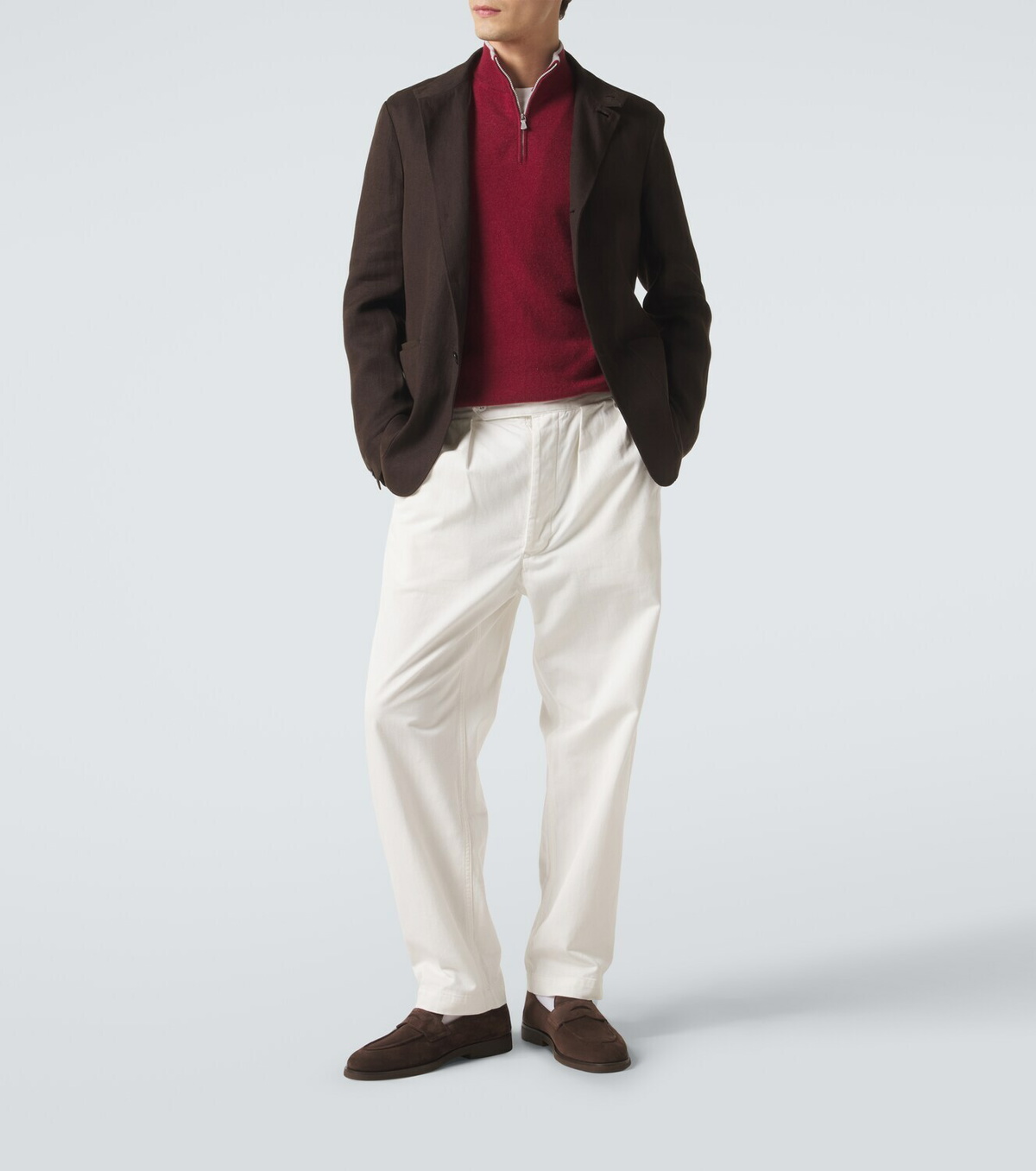 Eleventy Cashmere half-zip sweater