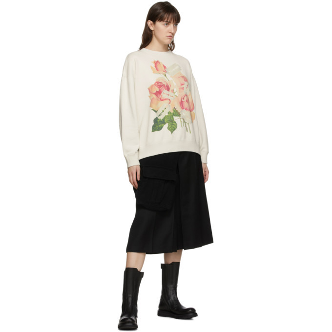 Undercover Razorblade Undercover Off-White Rose and Razor Blade Sweatshirt Undercover