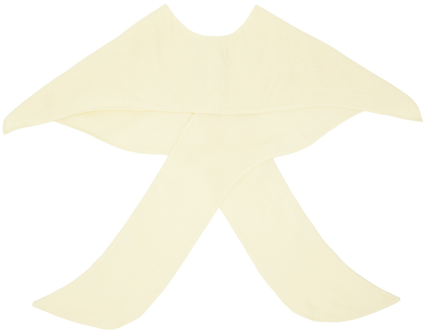 Recto Yellow Curved Collar Scarf