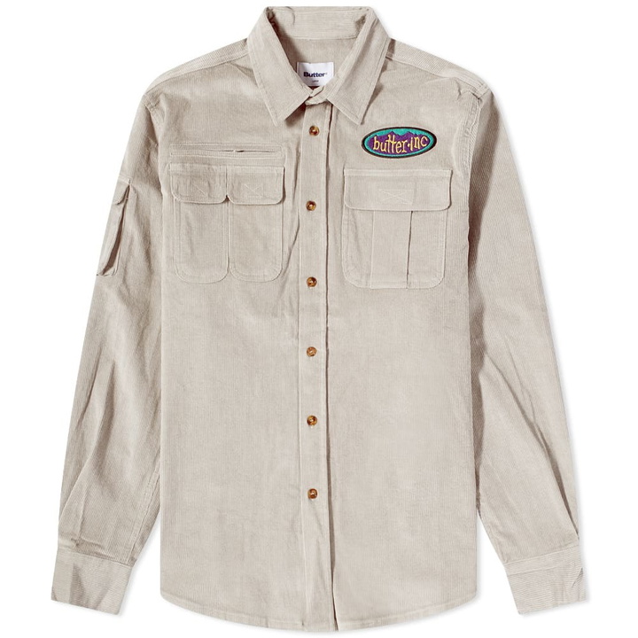 Photo: Butter Goods Men's Fisherman Corduroy Shirt in Bone