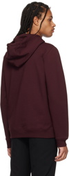 Courrèges Burgundy Embroidered Hoodie