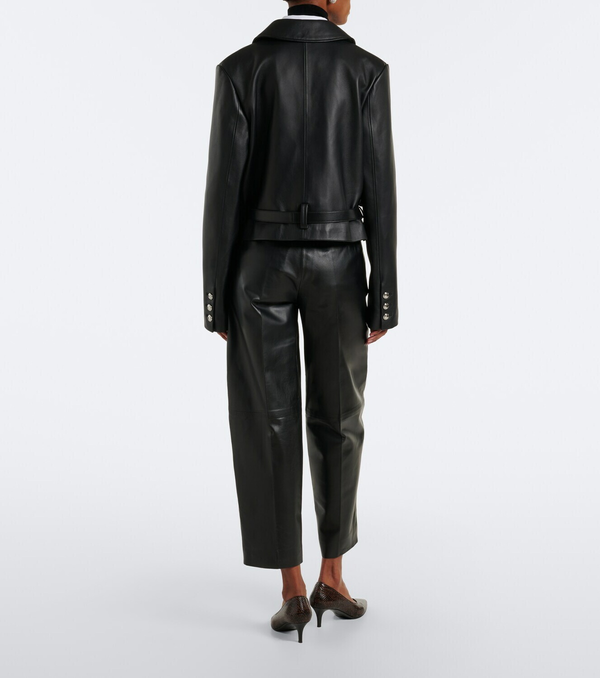 Altuzarra Bix leather tapered pants