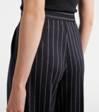 Max Mara Pinstripe pleated wide-leg pants