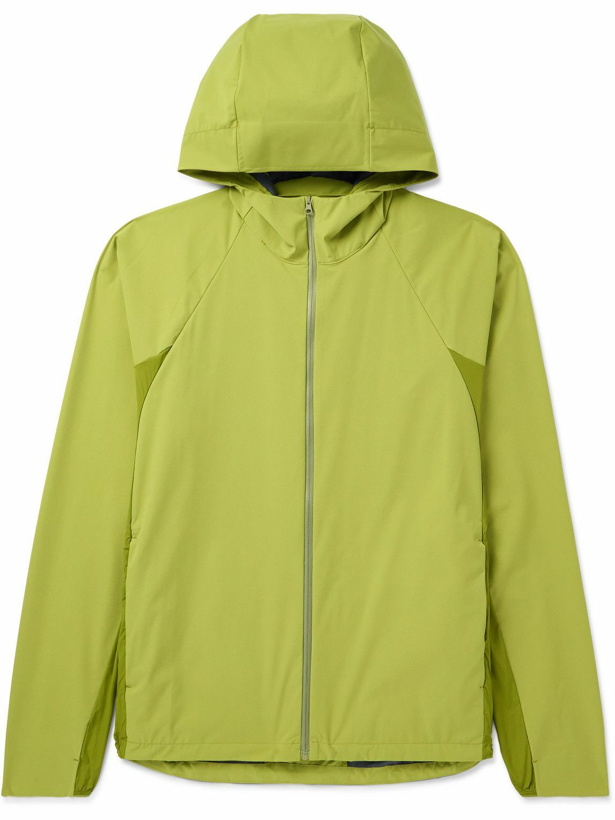 Photo: POST ARCHIVE FACTION - 6.0 Right Two-Tone Shell Hooded Jacket - Green