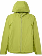 POST ARCHIVE FACTION - 6.0 Right Two-Tone Shell Hooded Jacket - Green