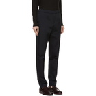 Loro Piana Navy Leisure Flat Trousers