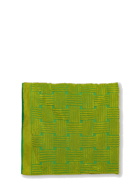 Intreccio Pattern Bath Towel in Green