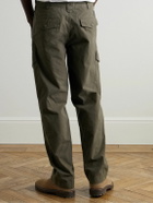 Belstaff - Dispatch Straight-Leg Garment-Dyed Cotton Cargo Trousers - Green