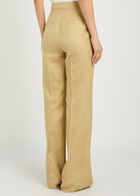 Gabriela Hearst Vesta Straight-leg Trousers Beige