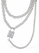 BLUMARINE - B Logo Padlock Collar Necklace