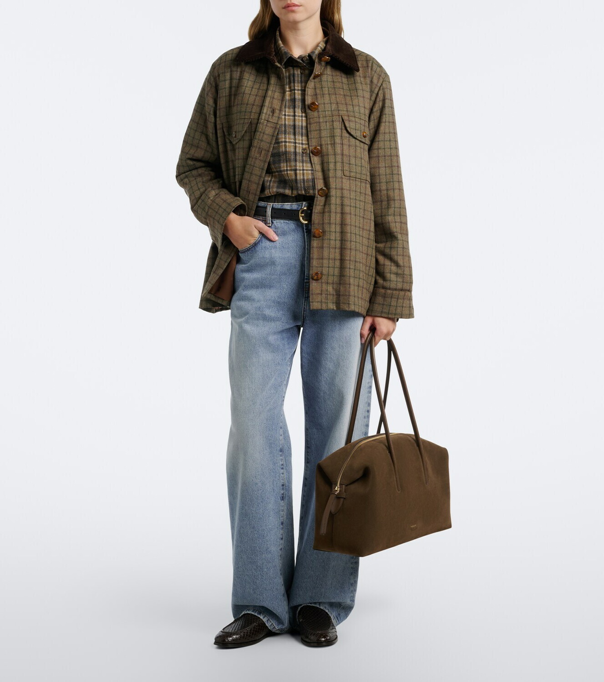 DeMellier Stockholm Large suede tote bag