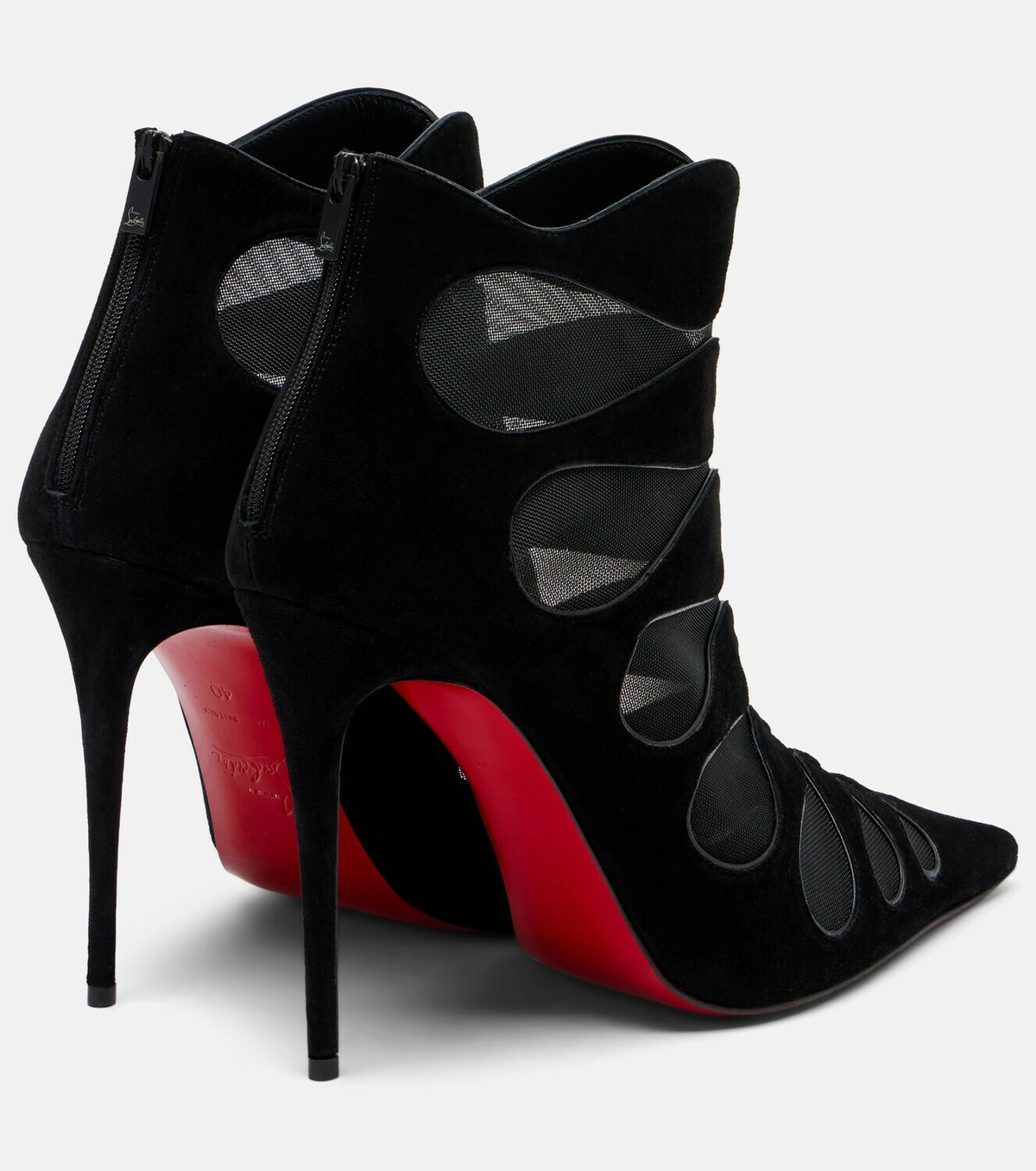 Christian Louboutin Circus Max 100 suede ankle boots