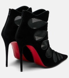 Christian Louboutin Circus Max 100 suede ankle boots