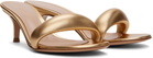 Gianvito Rossi Gold Bijoux 35 Mules