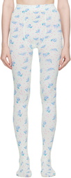 Ashley Williams White Bunny Tights