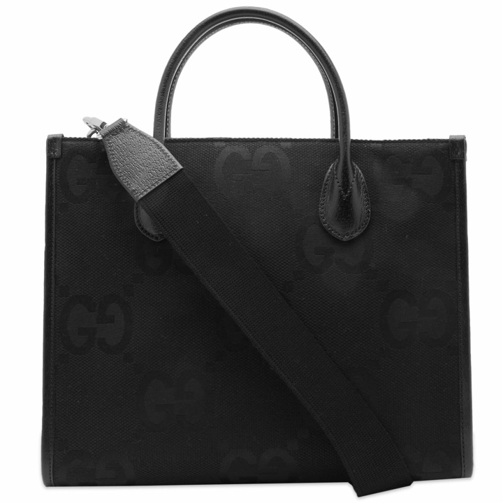 Photo: Gucci Men's Tonal Jumbo GG Tote in Black