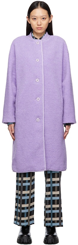 Photo: Stine Goya Purple Fleece Beth Coat