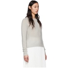 Max Mara Grey Cashmere and Silk Ciad Sweater