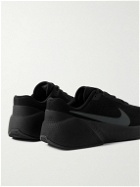 Nike Training - Nike Air Zoom TR 1 Rubber-Trimmed Suede Sneakers - Black