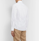 Brunello Cucinelli - Slim-Fit Cutaway-Collar Cotton Shirt - White