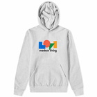 Lo-Fi Men's Modern Living Hoody in Ash Grey