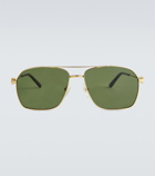 Cartier Eyewear Collection - Double-bar metal frame sunglasses