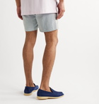 Sid Mashburn - Striped Cotton-Blend Seersucker Shorts - Blue