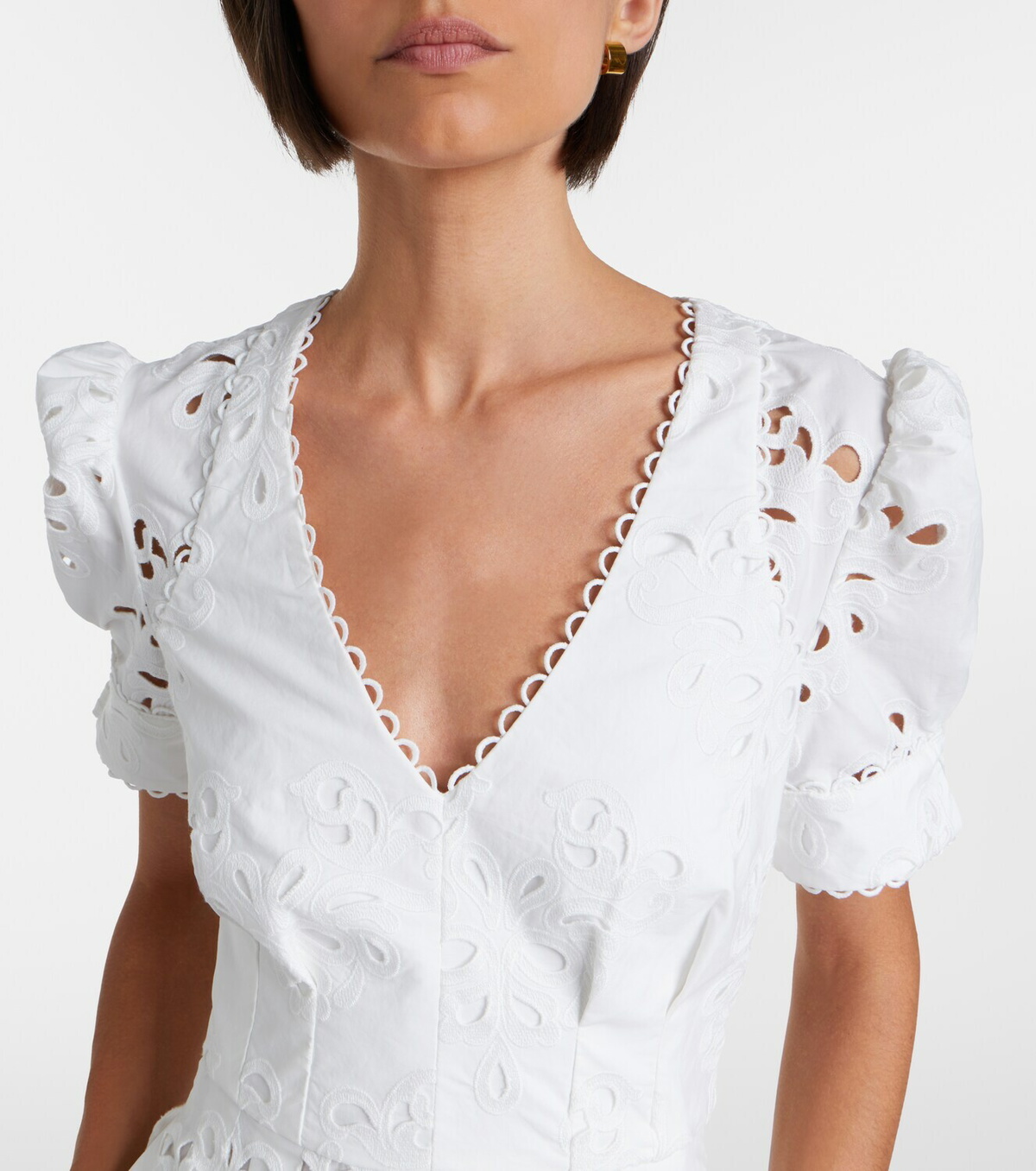 Rebecca Vallance Artesan broderie anglaise midi dress