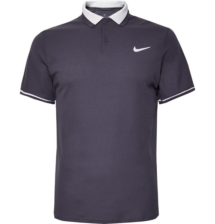 Photo: Nike Tennis - NikeCourt Advantage DRI-Fit Tennis Polo Shirt - Men - Gray